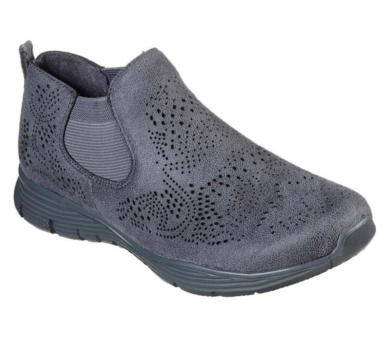 Skechers Seager - Rooky - Womens Casual Shoes Deep Grey [AU-EU1550]